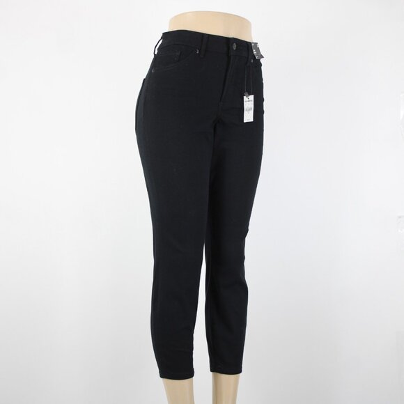 Express $80 Sz 2S x 25 Black Denim Skinny High Rise Cotton Polyester Jeans - Picture 6 of 16